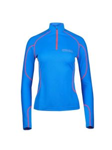 OMM Meridian Ladies Blue Long Sleeve Quarter Zip Midlayer